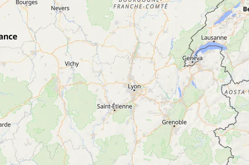 Map of Rhône