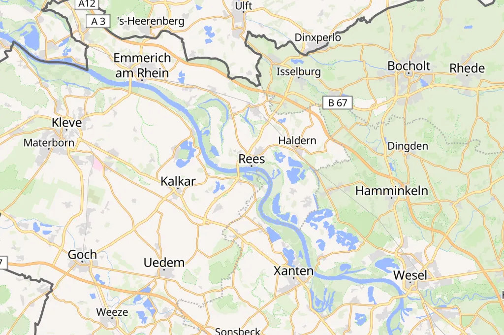 Rees Area Map