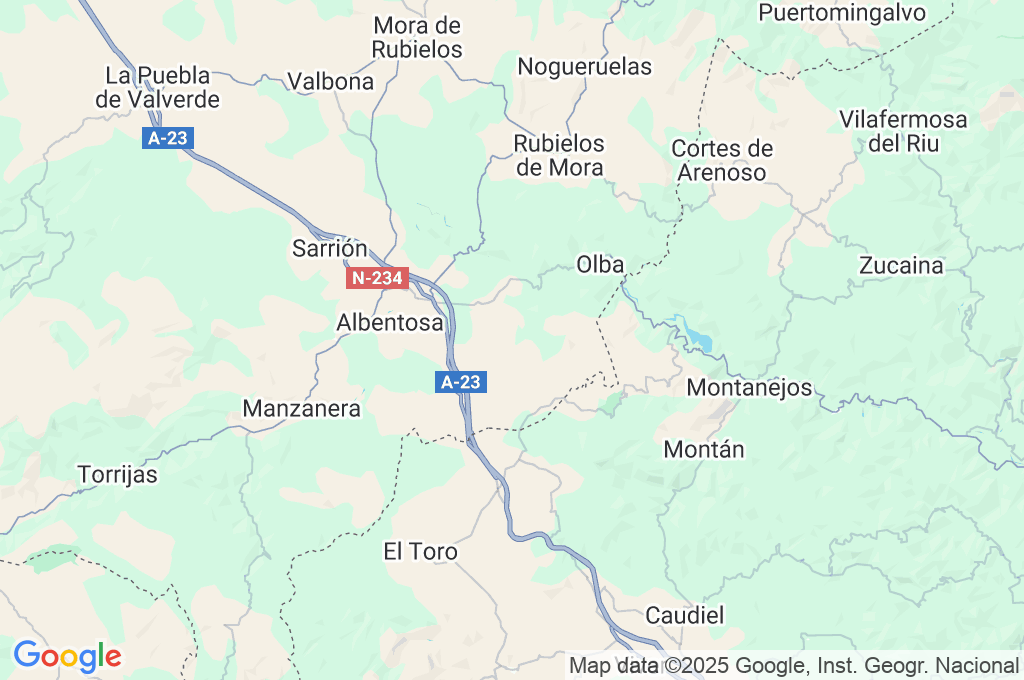 San Agustín Area Map