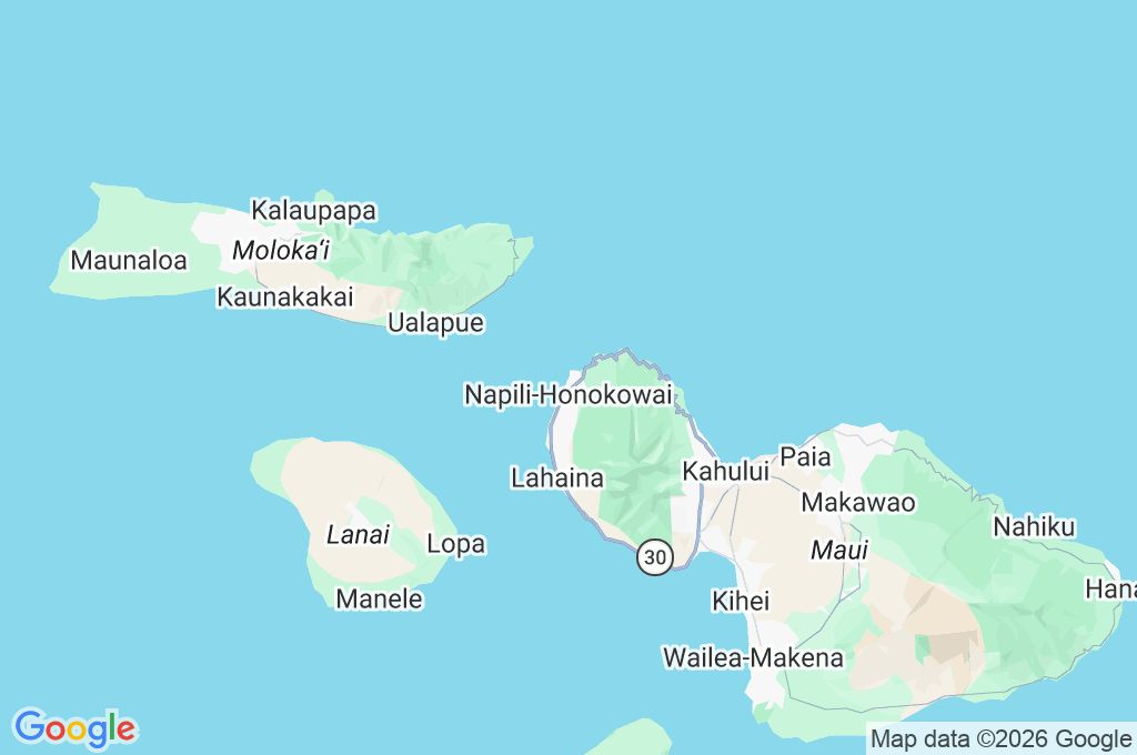 Napili Bay Area Map