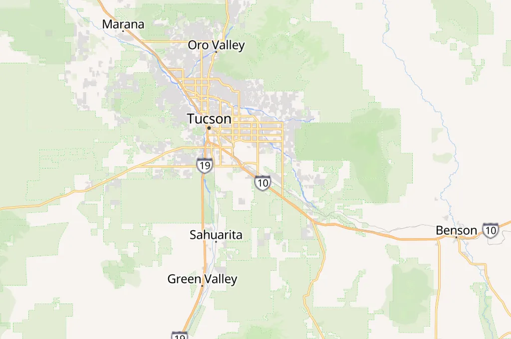 Tucson Area Map Tucson Area Map