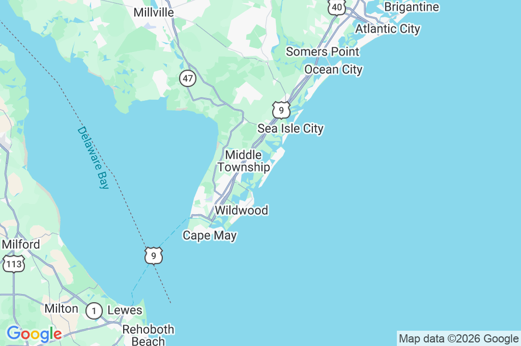 The Wetlands Institute Area Map