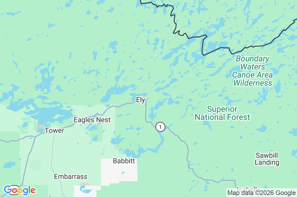 International Wolf Center Area Map