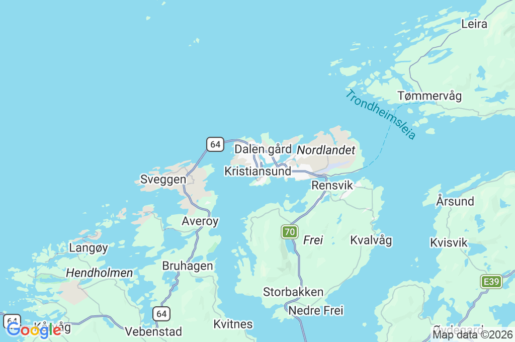 Kristiansund Area Map