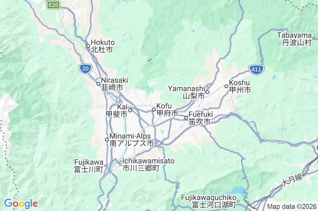 Yamanashi Prefectural Science Museum Area Map Yamanashi Prefectural Science Museum Area Map