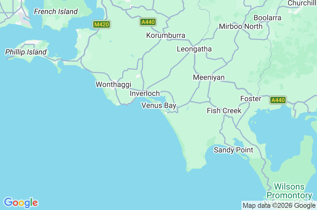 Venus Bay Area Map Venus Bay Area Map