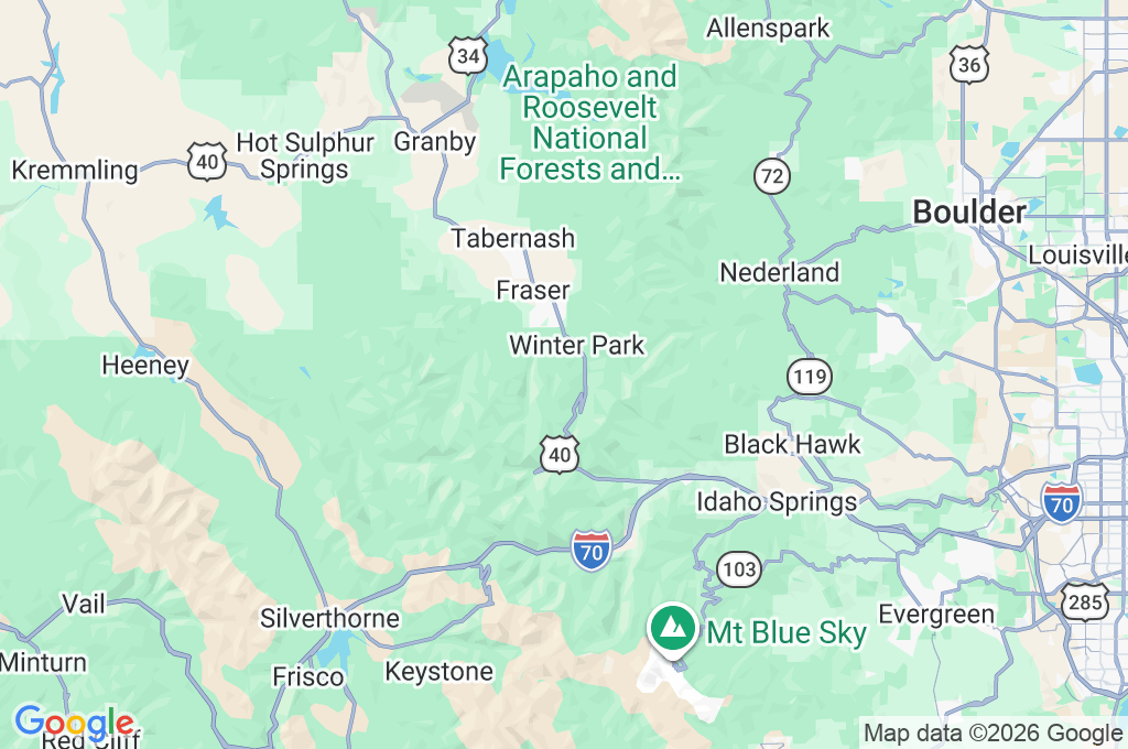 Winter Park Resort Area Map Winter Park Resort Area Map