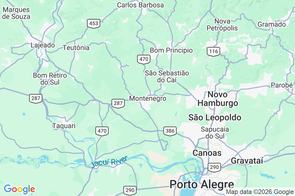 Montenegro Area Map