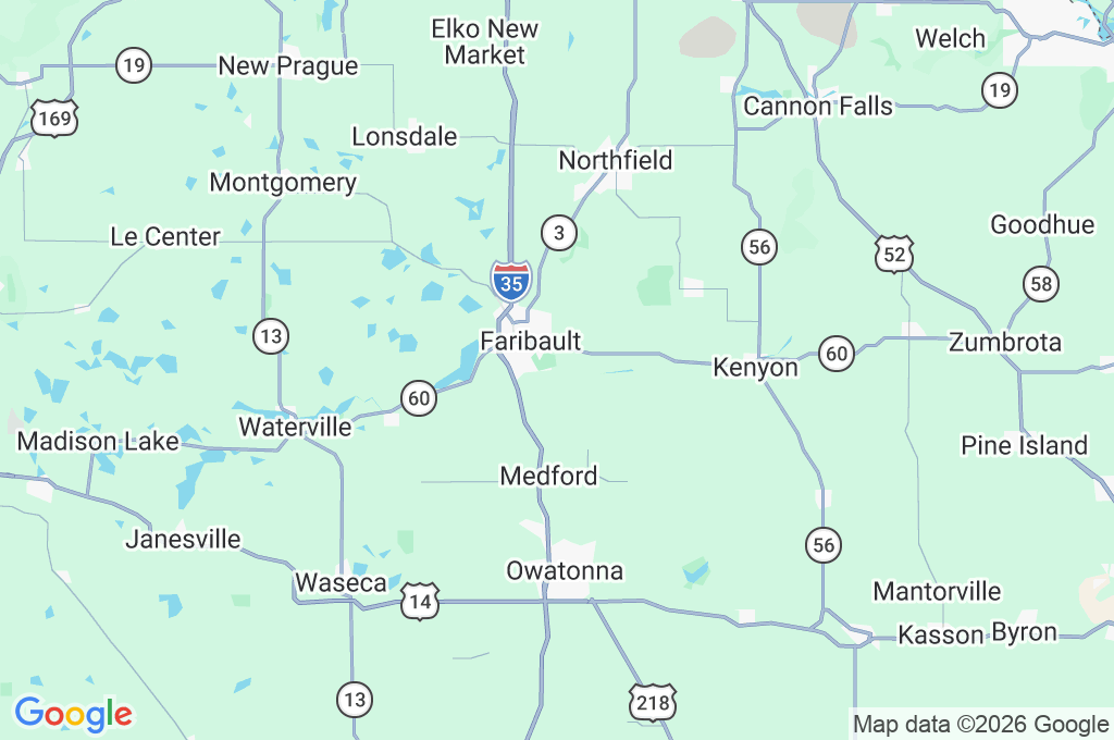 Faribault Area Map Faribault Area Map