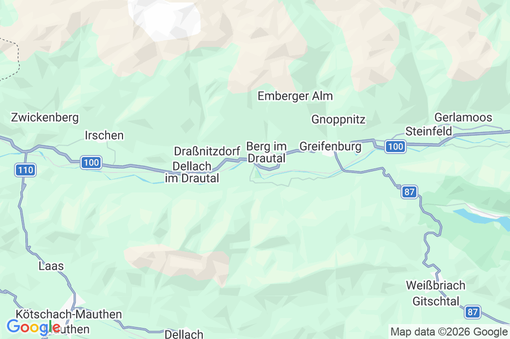 Berg im Drautal Area Map Berg im Drautal Area Map