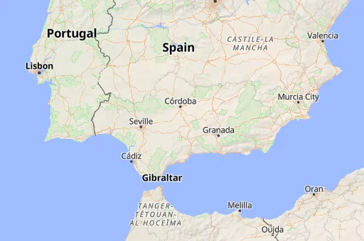 Map of Andalusia