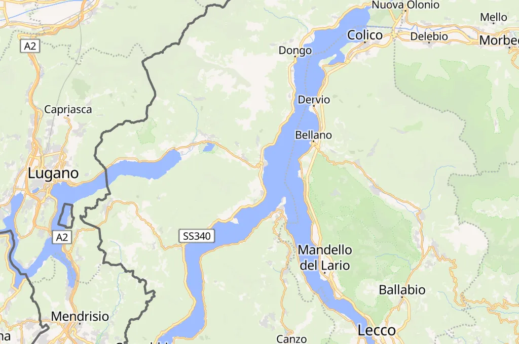 Menaggio Area Map