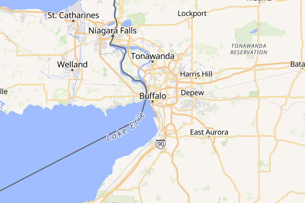 Niagara Square Area Map
