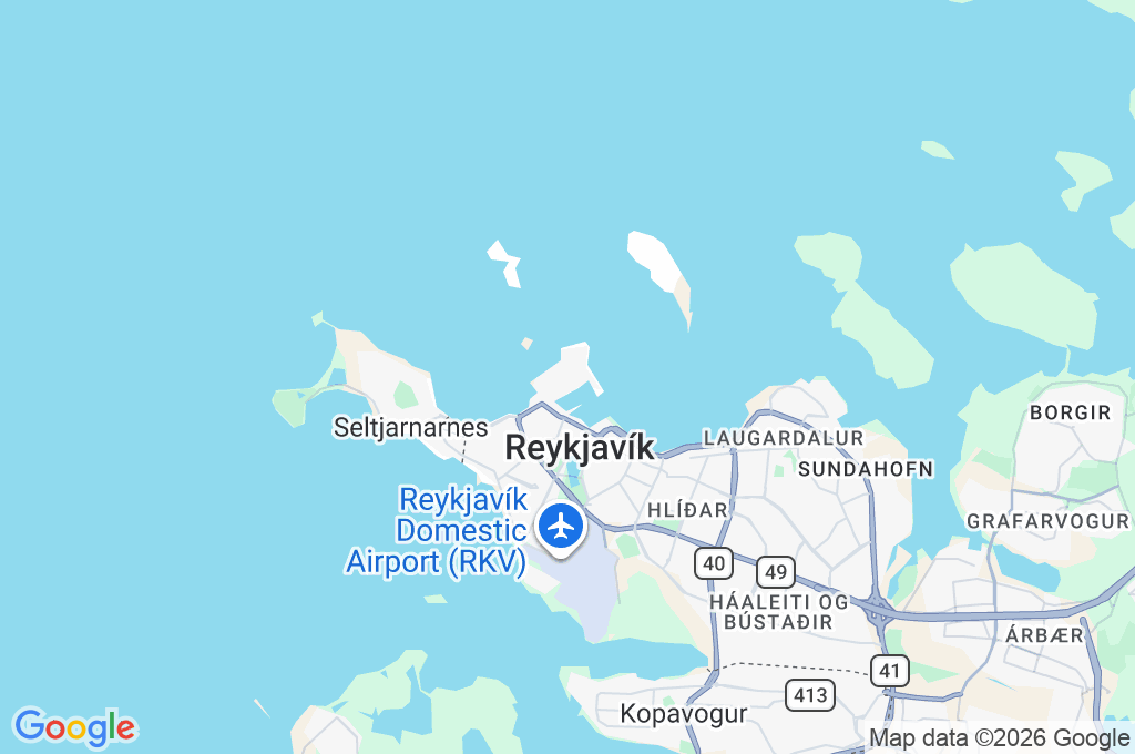Reykjavík Area Map