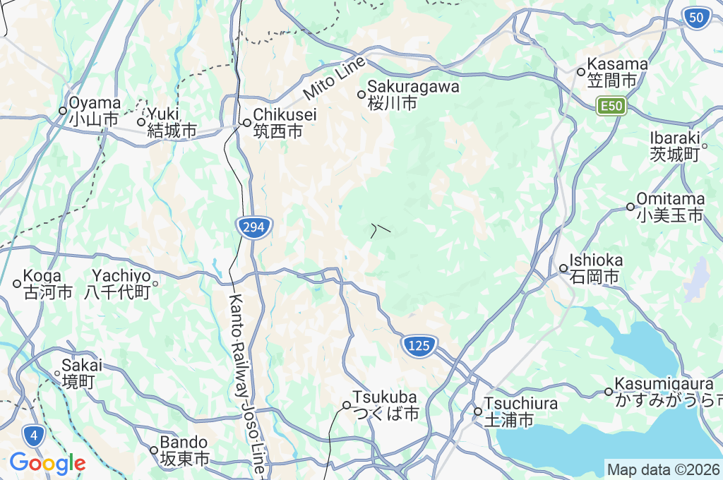Mt. Tsukuba Plum Grove Area Map Mt. Tsukuba Plum Grove Area Map