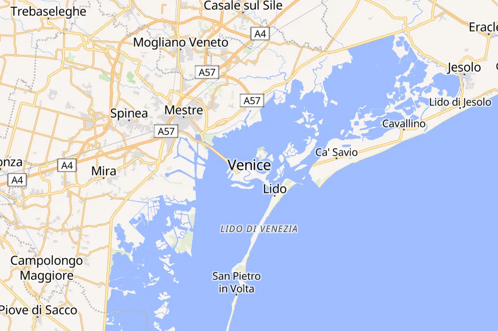 Cantieri Biasin Area Map Cantieri Biasin Area Map
