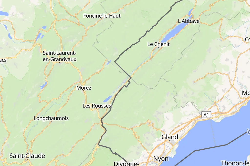 Bois-d'Amont Area Map Bois-d'Amont Area Map