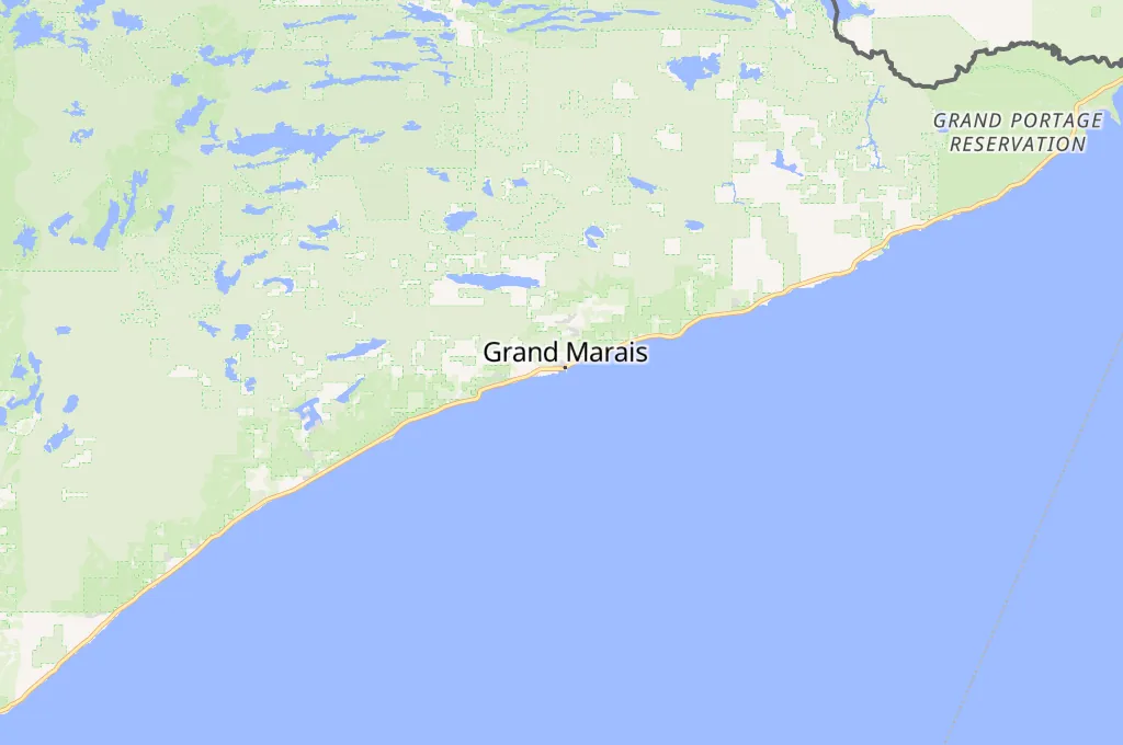 Grand Marais Area Map Grand Marais Area Map