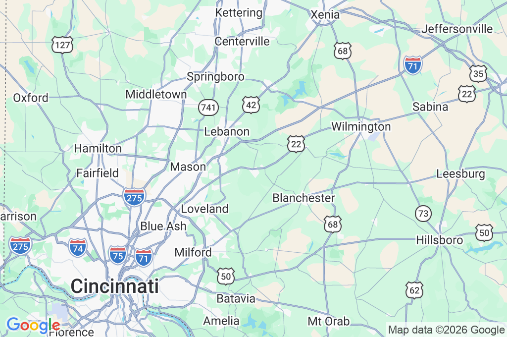 Little Miami River Area Map Little Miami River Area Map
