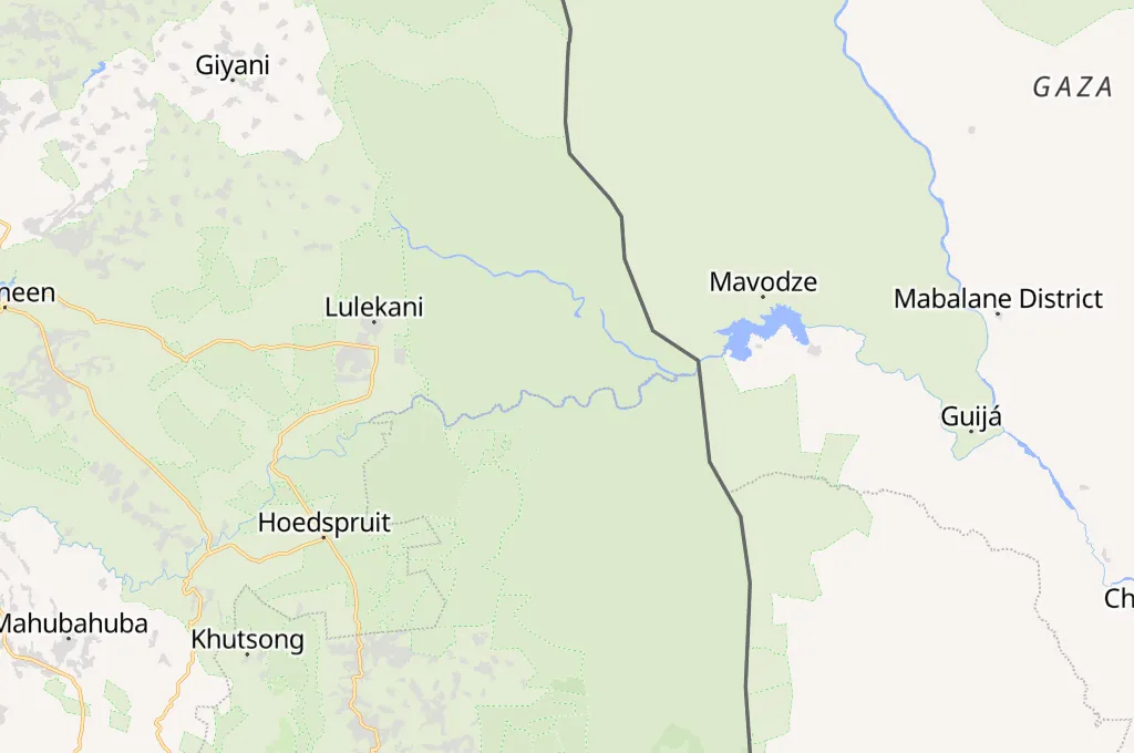 Kruger National Park Area Map Kruger National Park Area Map