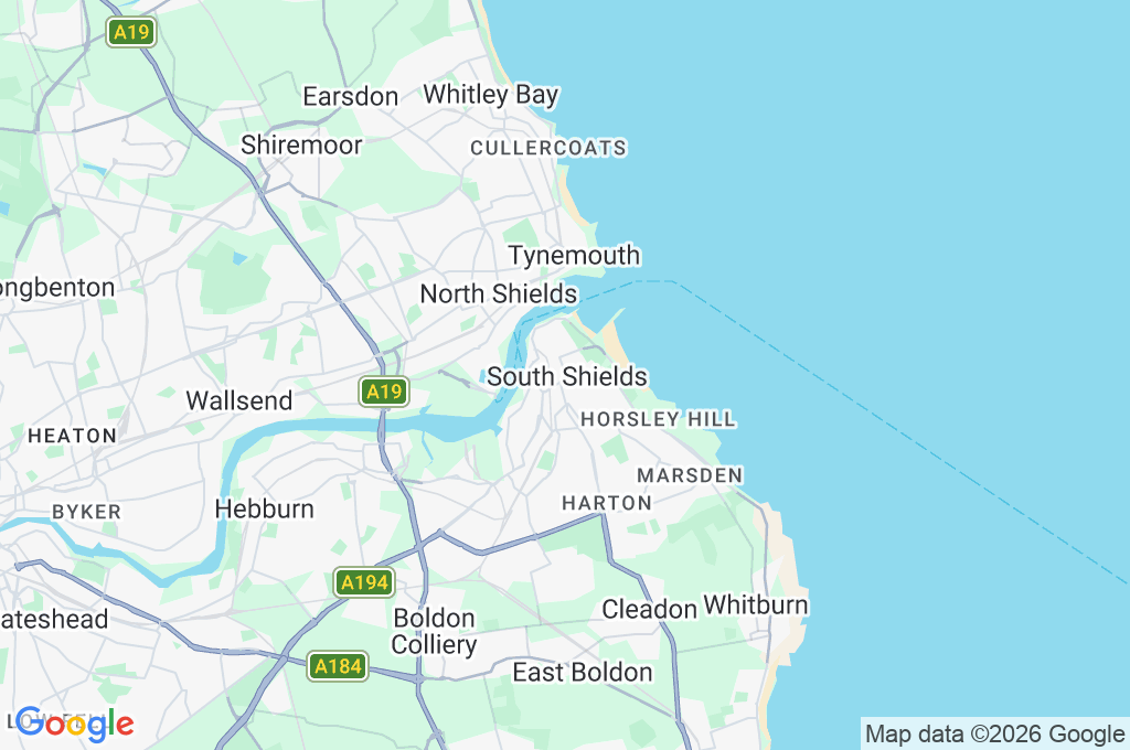 South Shields Area Map South Shields Area Map