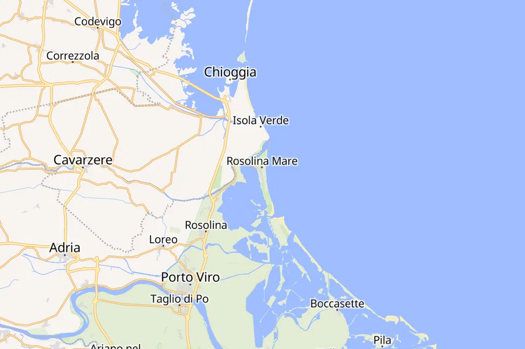 Rosolina Mare Area Map