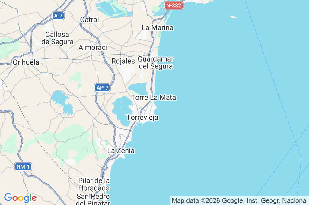 La Mata Beach Area Map