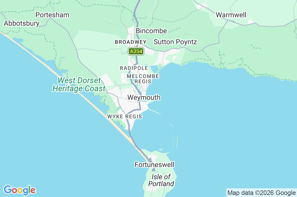 Weymouth Area Map