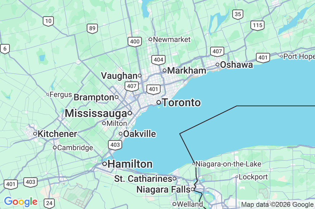 Toronto Area Map Toronto Area Map