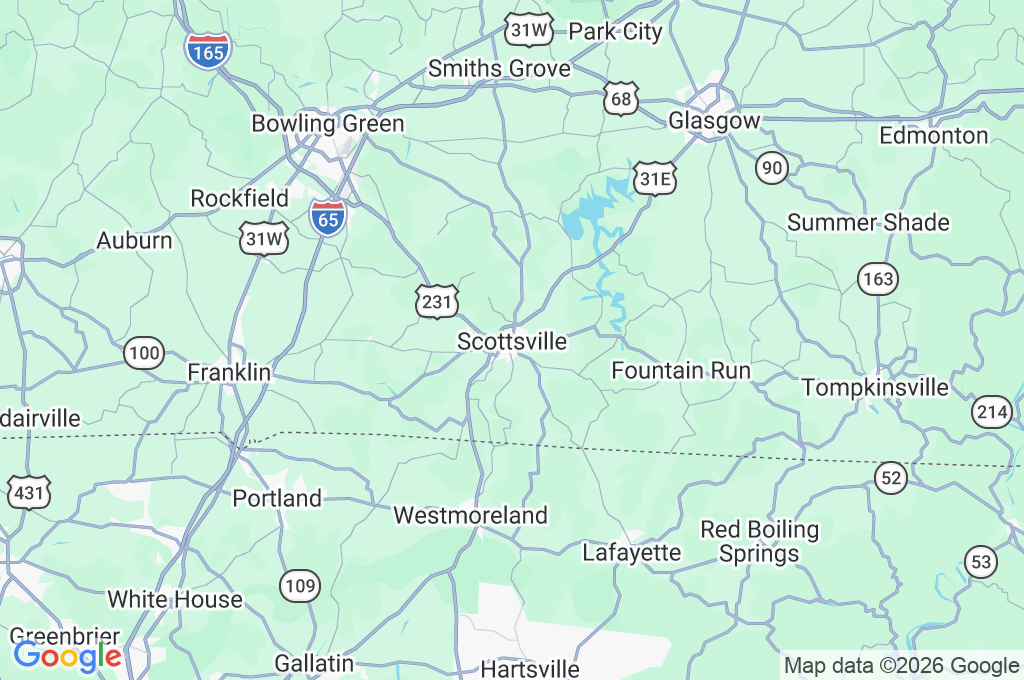 Scottsville Area Map Scottsville Area Map