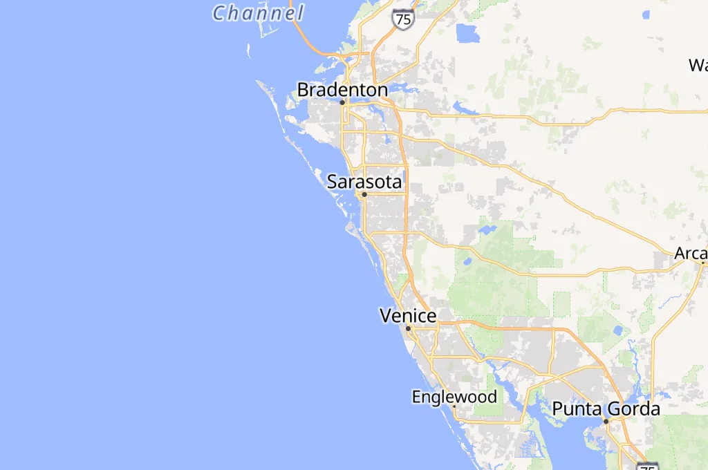 Siesta Beach Area Map Siesta Beach Area Map