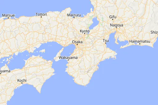 Map of Kansai Region