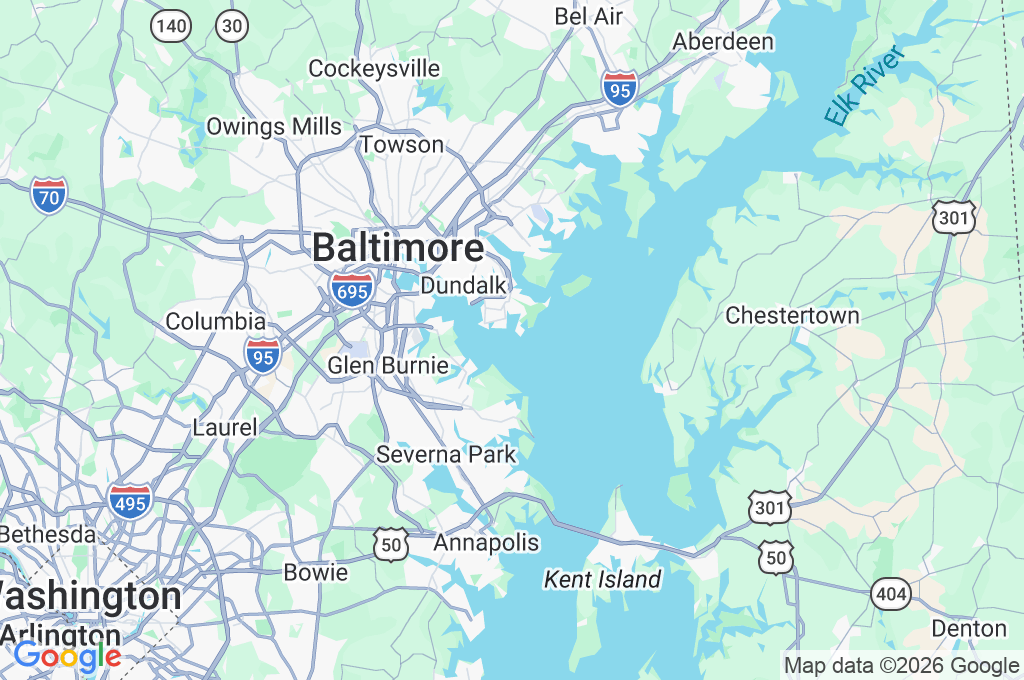 Port of Baltimore Area Map