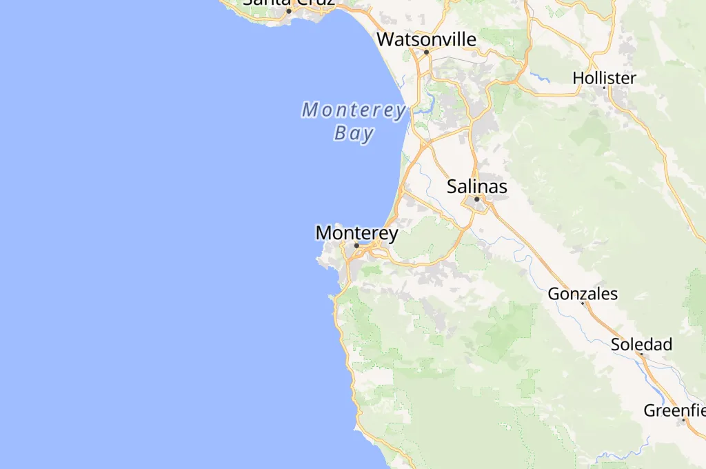Monterey Bay Aquarium Area Map Monterey Bay Aquarium Area Map