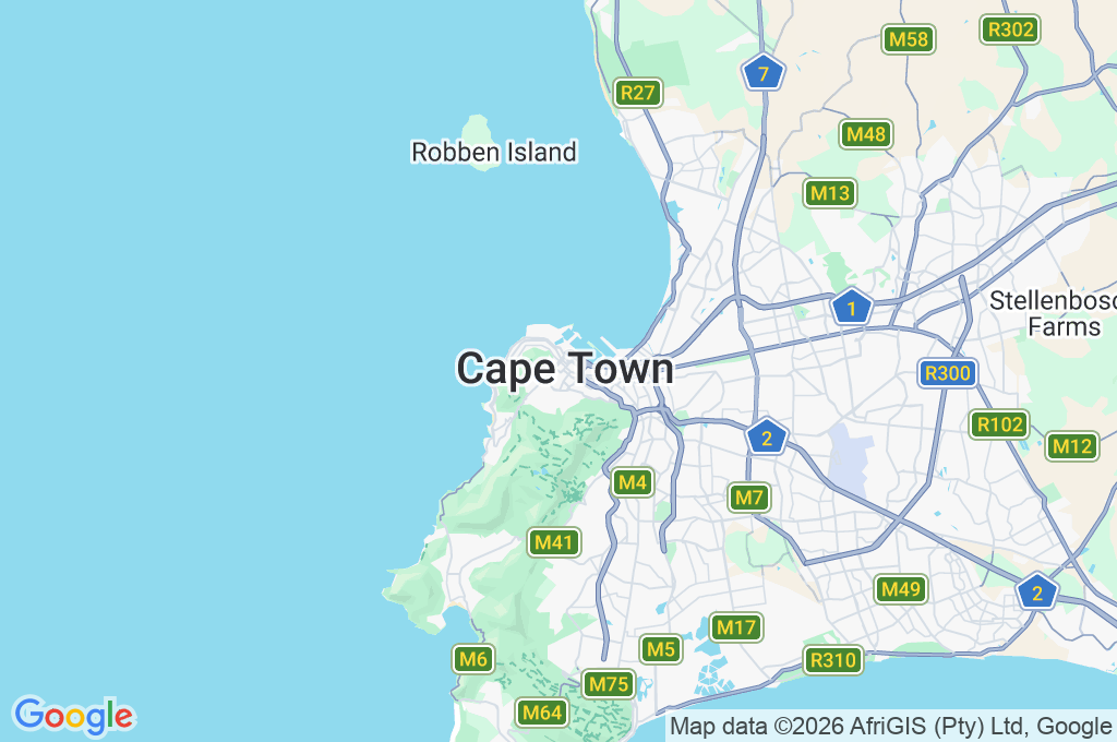 Cape Town City Centre Area Map