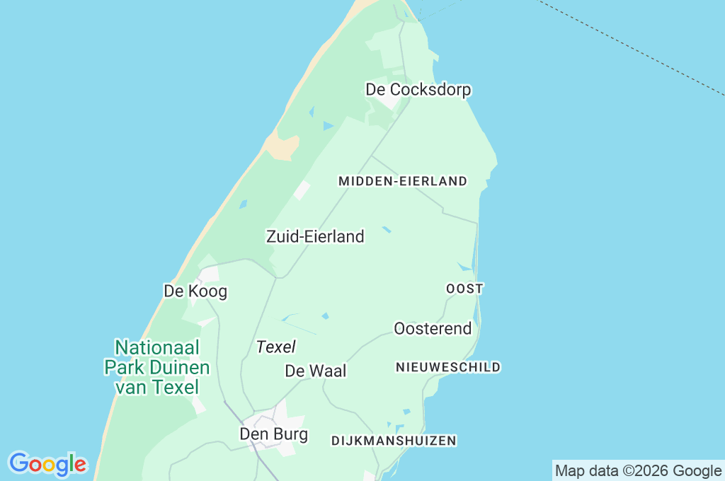 De Cocksdorp Area Map De Cocksdorp Area Map
