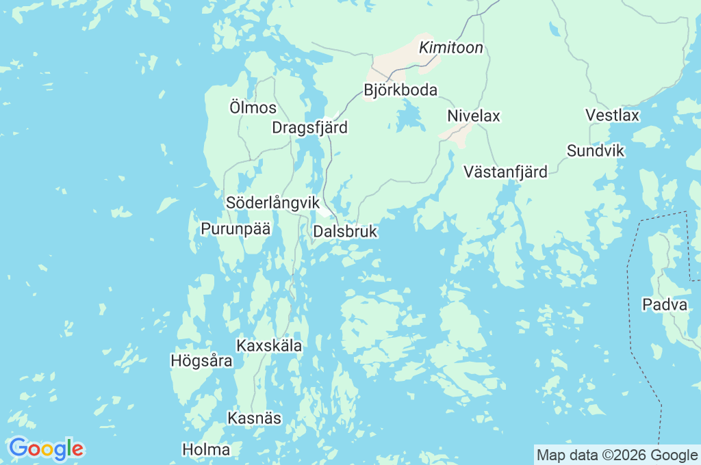 Dalsbruk Area Map Dalsbruk Area Map