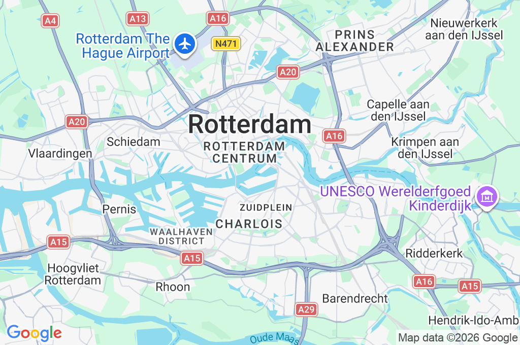 Wilhelminapier Area Map