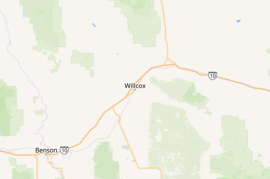 Willcox Area Map Willcox Area Map