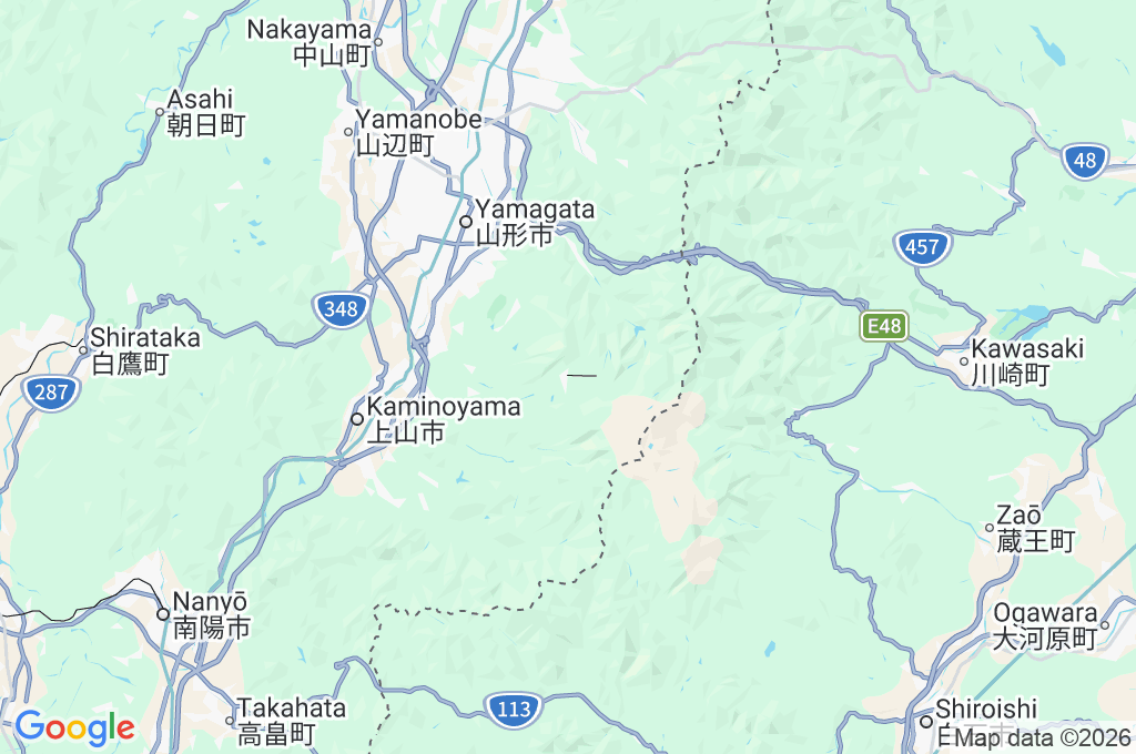 Zao Onsen Area Map