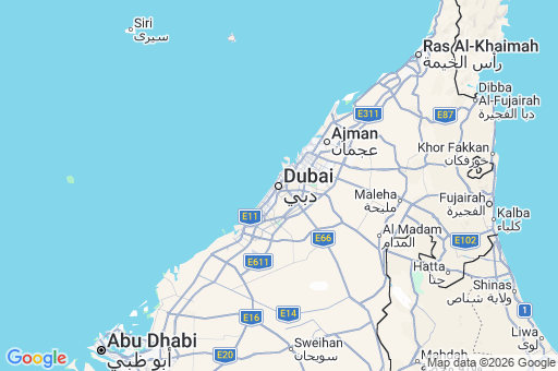 Map of Dubai