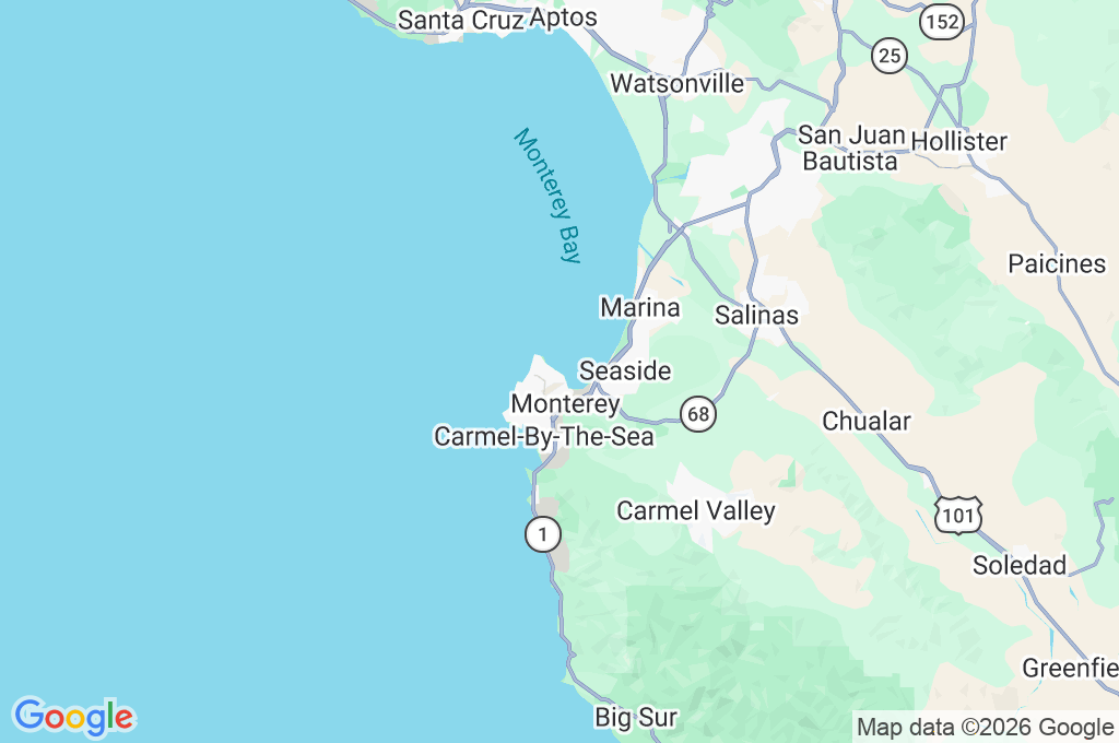 Monterey Bay Aquarium Area Map
