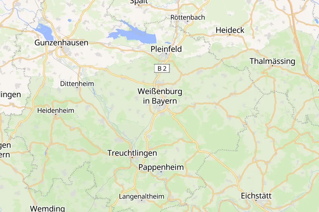 Weißenburg in Bayern Area Map
