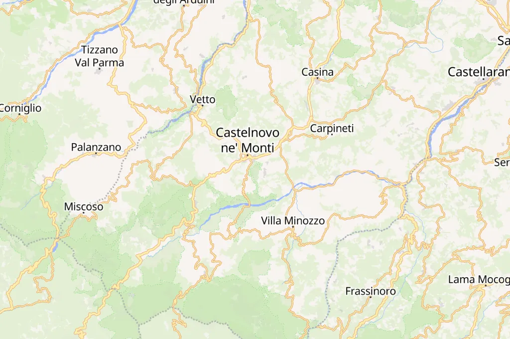 Pietra di Bismantova Area Map Pietra di Bismantova Area Map