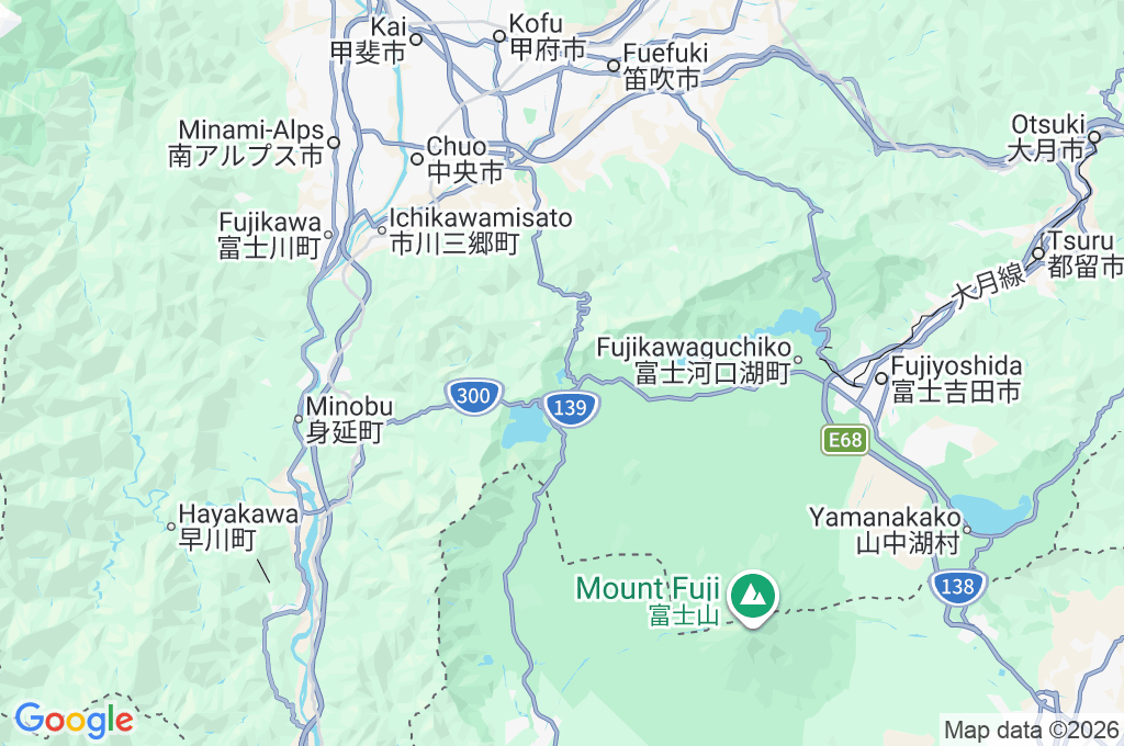 Lake Shoji Area Map Lake Shoji Area Map
