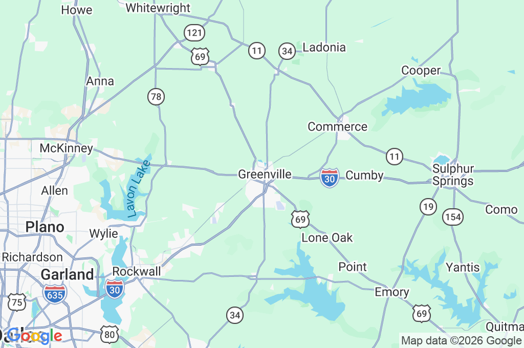 Greenville Area Map Greenville Area Map