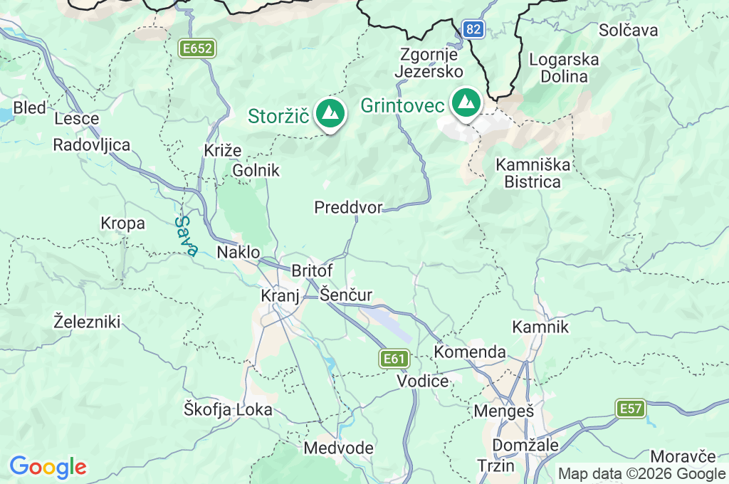 Olševek Area Map Olševek Area Map