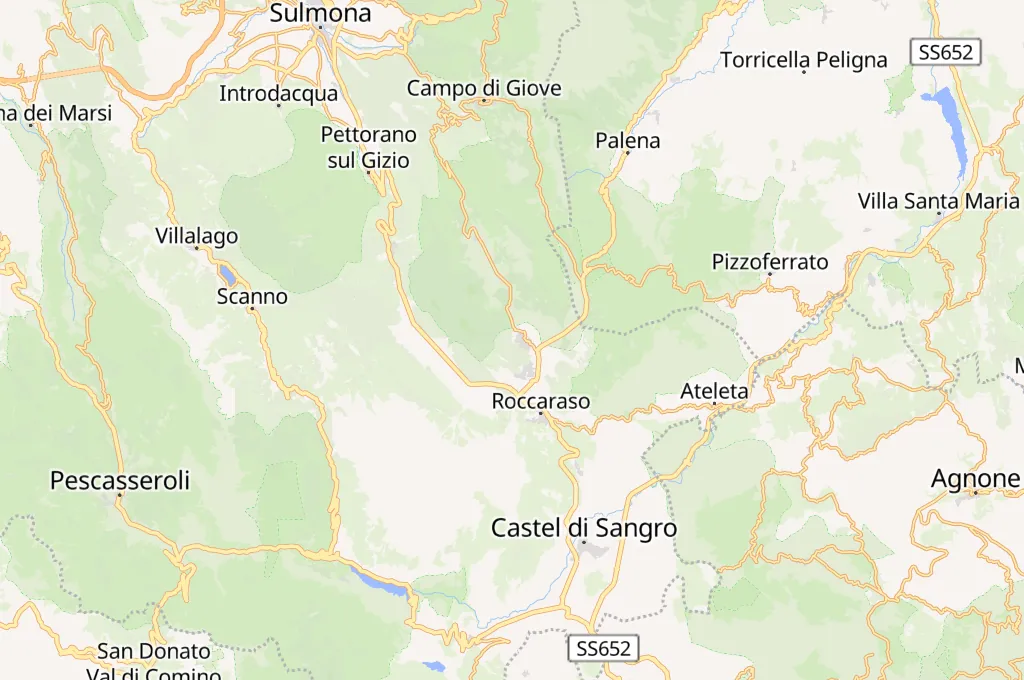 Vallefura Area Map Vallefura Area Map