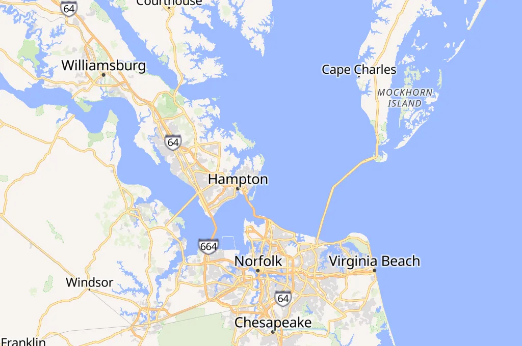 Buckroe Beach Area Map Buckroe Beach Area Map