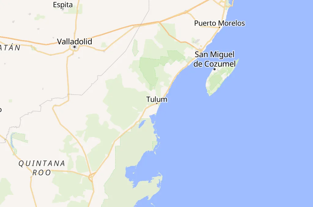 Tulum Area Map